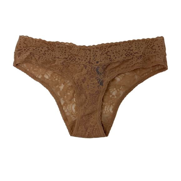 Soma Telltale The Romantic Cheeky Panty Womens Size XL Toasted Nude Lace NEW - Picture 1 of 4